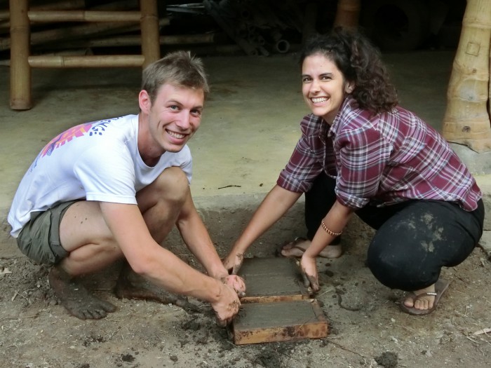 How to make mud bricks, Kul Kul Farm